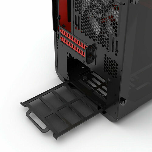 Phanteks Enthoo Evolv ITX Tempered Glass - Noir/Rouge