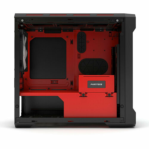Phanteks Enthoo Evolv ITX Tempered Glass - Noir/Rouge