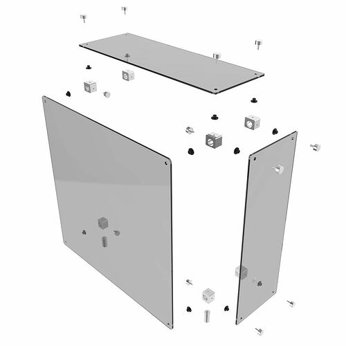 Thermaltake Core P5 Tempered Glass, Noir
