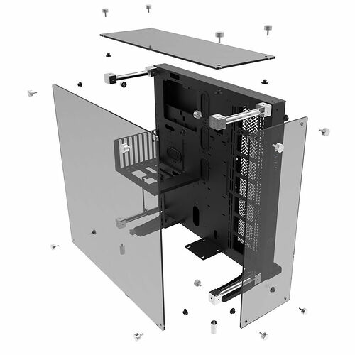 Thermaltake Core P5 Tempered Glass, Noir