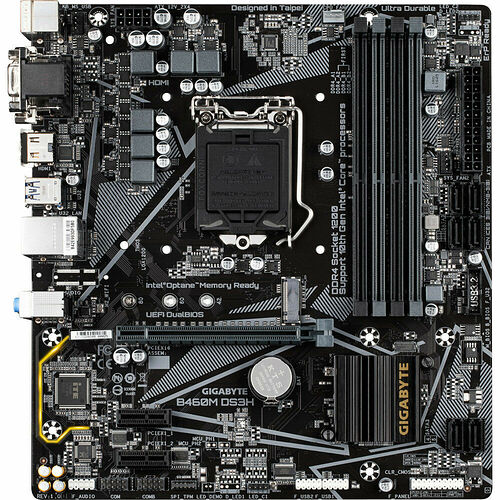 Kit d'évo Intel Core i5-10400F + Gigabyte B460M DS3H + 16 Go
