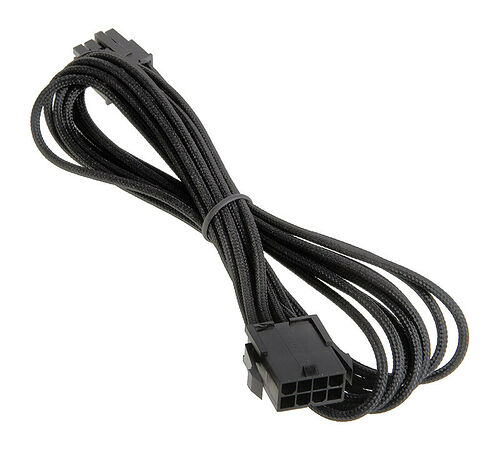 Câble rallonge gainé ATX 8 broches BitFenix Alchemy, 45 cm, Noir