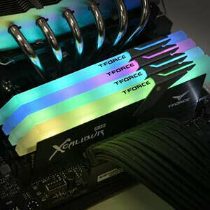 DDR4 T-FORCE Xcalibur RGB - 16 Go (2 x 8 Go) 3600 MHz - CAS 18
