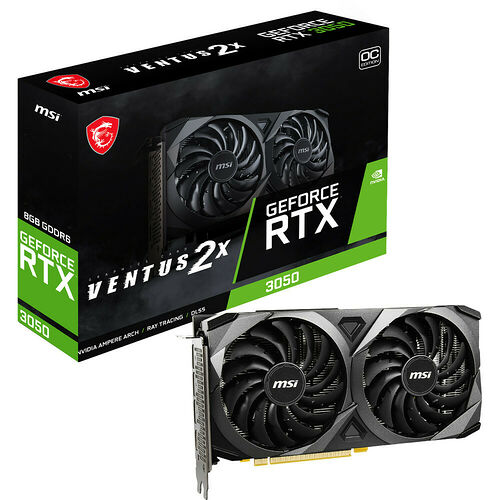 MSI GeForce RTX 3050 VENTUS 2X OC (LHR)