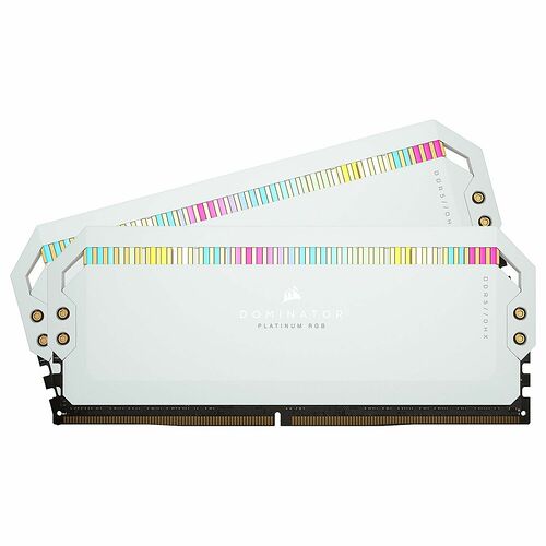 DDR5 Corsair Dominator Platinum RGB Blanc - 32 Go (2 x16 Go) 6200 MHz - CAS 36