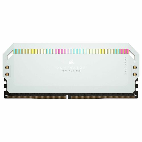 DDR5 Corsair Dominator Platinum RGB Blanc - 32 Go (2 x16 Go) 6200 MHz - CAS 36