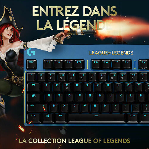 Logitech G Pro - Edition League of Legends - (Switch GX Brown) (AZERTY)
