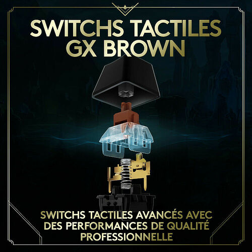 Logitech G Pro - Edition League of Legends - (Switch GX Brown) (AZERTY)