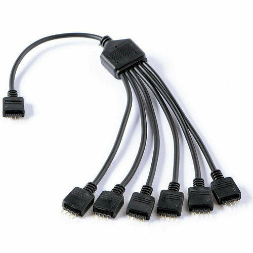 Gelid Câble adaptateur RGB 4 broches vers 6 x RGB 4 broches - 30 cm