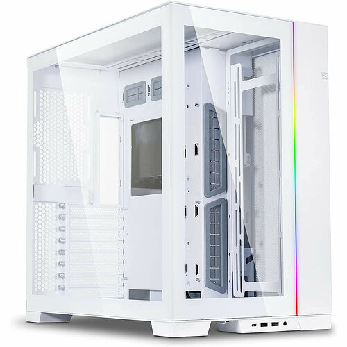 Lian Li PC-O11 Dynamic Evo - Blanc + UF TL120 Reverse Blade Blanc (Par 3)