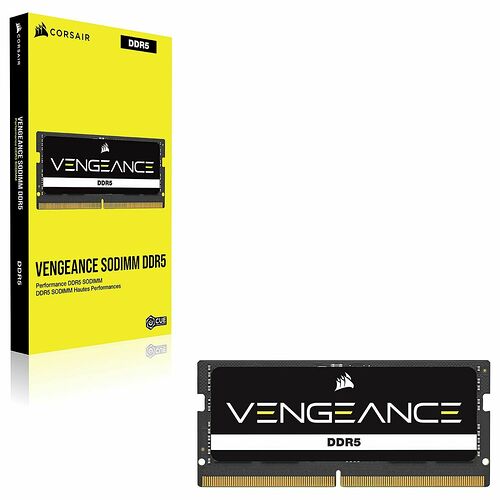 SO-DIMM DDR5 Corsair Vengeance - 32 Go (2 x 16 Go) 5200 MHz - CAS 44