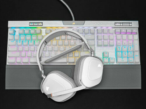 Corsair HS80 RGB Wireless (Blanc)