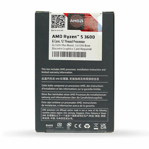 AMD Ryzen 5 3600 (3.6 GHz)