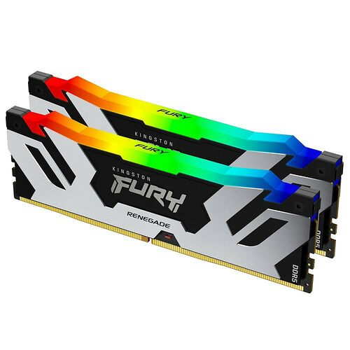 DDR5 Kingston Fury Renegade Argent RGB - 32 Go (2 x 16 Go) 6800 MHz - CAS 36