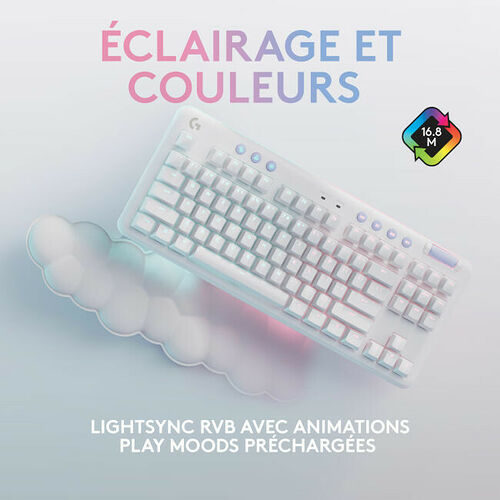 Logitech G715 Wireless Lightspeed TKL (Tactile Version) (AZERTY) Blanc