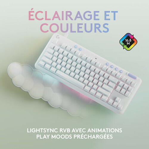 Logitech G713 TKL (Tactile Version) (AZERTY) Blanc