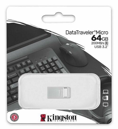 Kingston DataTraveler Micro - Type-A - 64 Go