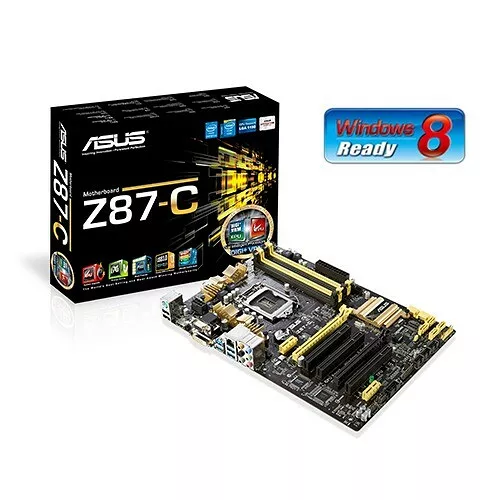 carte mere asus Z87-C socket intel lga 1150 + Ventilateur CPU Inclus