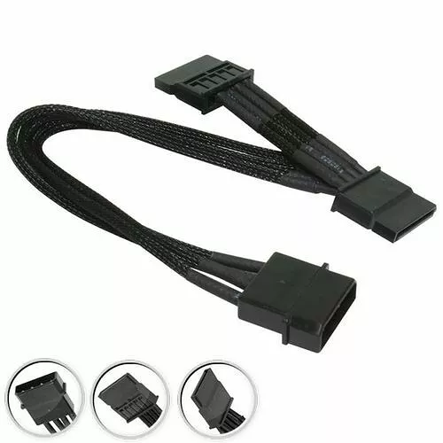 Câble Séparateur Molex Vers 2 SATA - 13cm