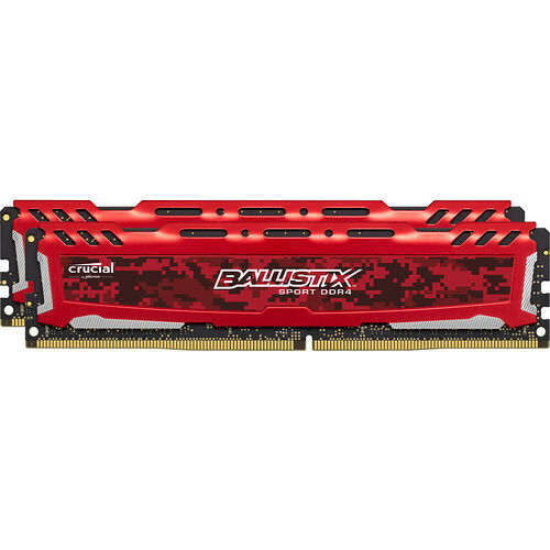 DDR4 Ballistix Sport LT Rouge - 8 Go (2 x 4 Go) 2400 MHz - CAS 16