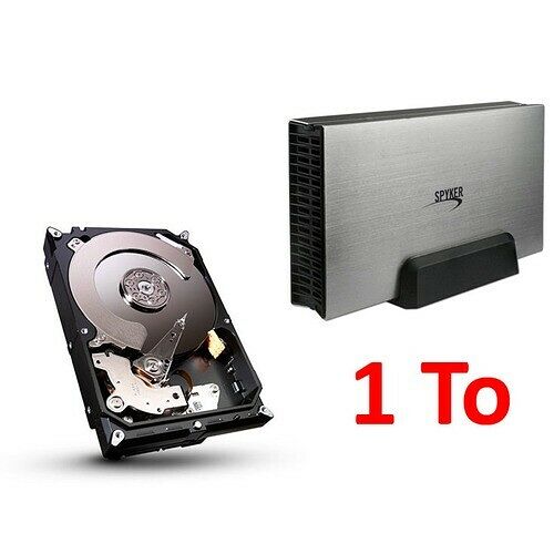 Disque dur Seagate Barracuda, 1 To + Boitier USB 3.0