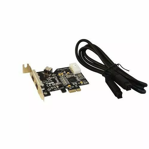 ASHATA 2,5 Gbit/s PCI-E PCI Express Carte Contrôleur FireWire 1394a IEEE 1394 Avec Câble Firewire Carte De Bureau 800 Mbps Carte De Capture D'image HD