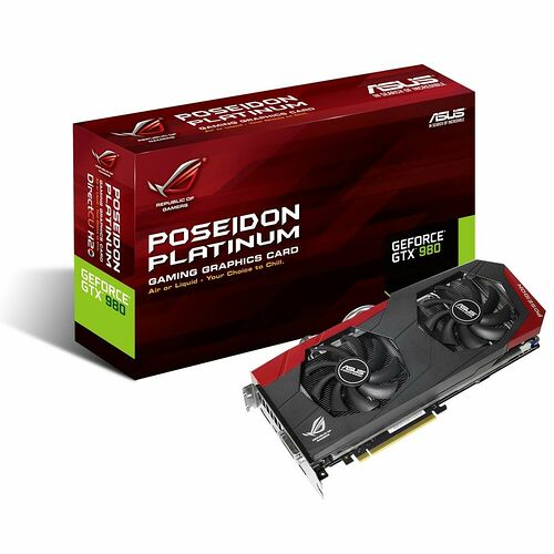 Asus ROG GeForce GTX 980 Poseidon Platinum, 4 Go