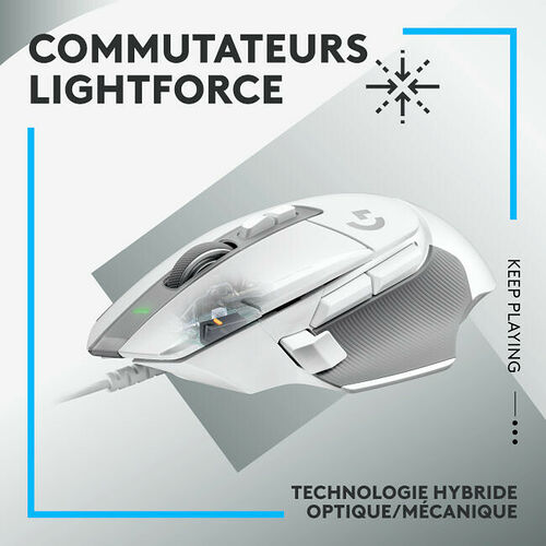 Logitech G502X White