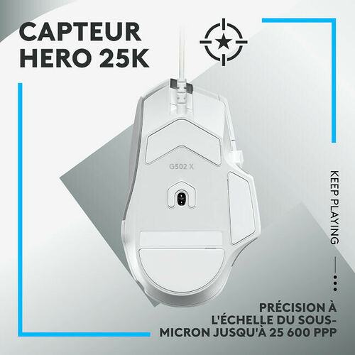 Logitech G502X White