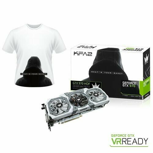 KFA2 GeForce GTX 970 HOF, 4 Go + T-Shirt (XL) offert !