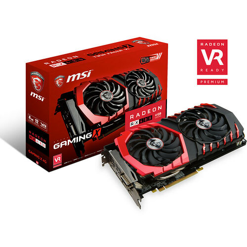MSI Radeon RX 480 GAMING X, 4 Go