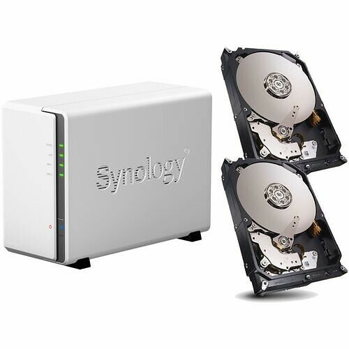 NAS SYNOLOGY DiskStation DS215J ~ 2 baies (livré avec HDD WD Red 2To)