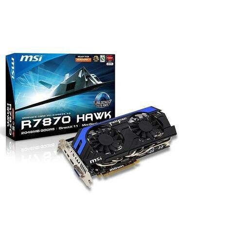 Carte graphique MSI Radeon HD 7870 Hawk, 2 Go