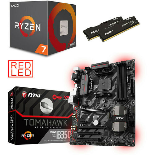 Kit d'évo AMD Ryzen 7 1700 (3.0 GHz) + MSI B350 TOMAHAWK + 16 Go