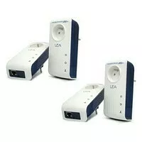 Kit CPL LEA Networks NetSocket1800 - 3 Boîtiers 1800 Mbps Avec Prise Filtrée