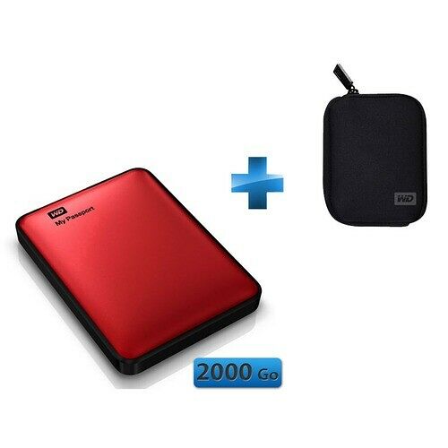 WD My Passport 4 To Rouge (USB 3.0) Disques durs externes Western D