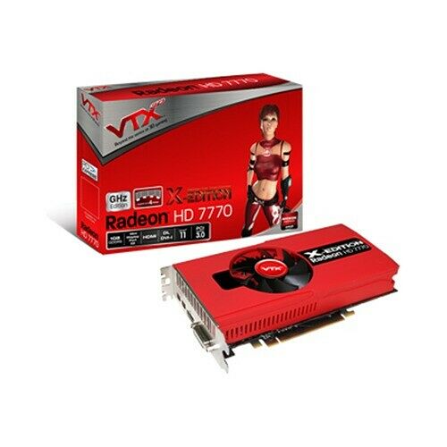 Carte graphique VTX3D Radeon HD 7770 OC X-Edition, 2 Go + Pack 2 jeux PC