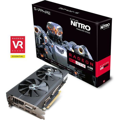 Sapphire Radeon RX 470 NITRO OC (UEFI), 4 Go