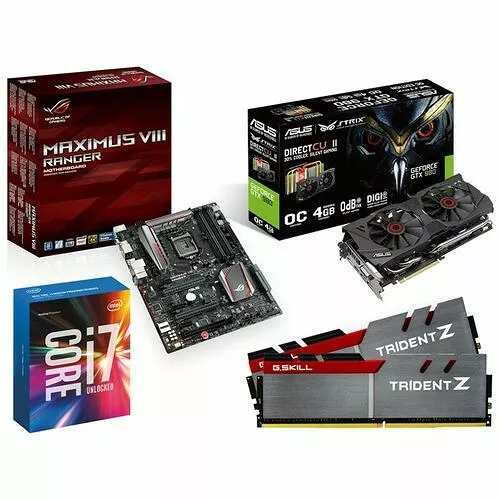 ゲーミングPC フルセットi7-6700k GTX 980ti ❶ Kit évo Intel Core i7-6700K + MAXIMUS VIII RANGER + GTX 980 STRIX