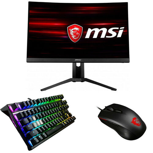 MSI Optix MAG241CR Adaptive Sync (dalle incurvée) + GK70 + GM40