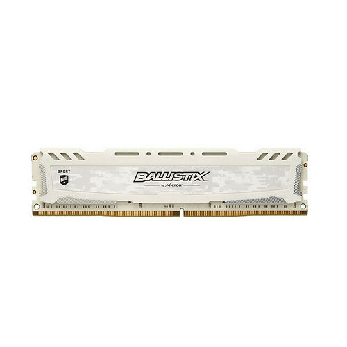 DDR4 Ballistix Sport LT Blanc - 8 Go 2666 MHz - CAS 16