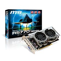 Carte graphique MSI Radeon HD 5770 Hawk, 1 Go, version OC