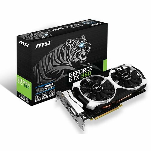 MSI GeForce GTX 960 2GD5T OC, 2 Go