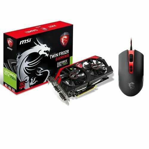 MSI GeForce GTX 750 Ti Twin Frozr OC, 2 Go + Souris Interceptor DS100 offerte !