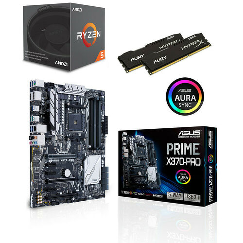 Kit d'évo AMD Ryzen 1500X GHz) Asus PRIME X370-PRO Go