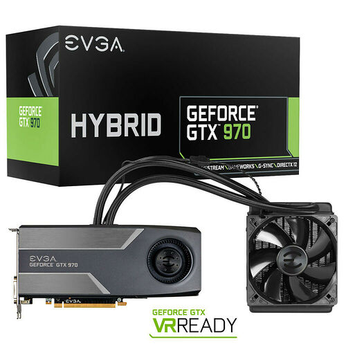 EVGA GeForce GTX 970 HYBRID GAMING, 4 Go