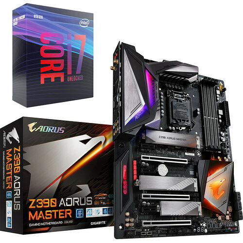 Intel Core i7-9700K (3.6 GHz) + Gigabyte Z390 AORUS MASTER - Kit d