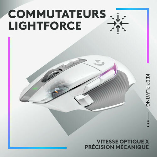 Logitech G502X Plus Blanc