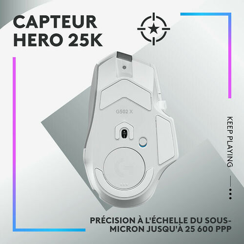 Logitech G502X Plus Blanc