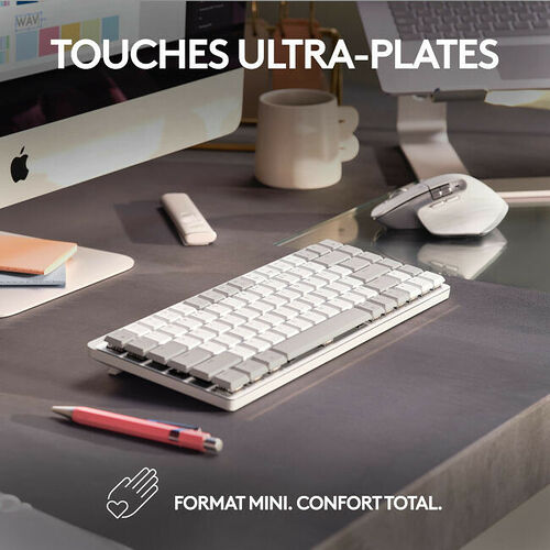 Logitech MX Mechanical Mini Pale Grey - MAC (AZERTY)